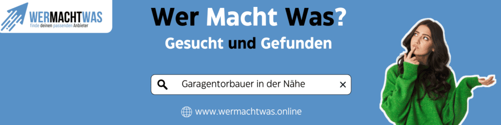 finde dein perfektes Garagentor bei wer macht was
