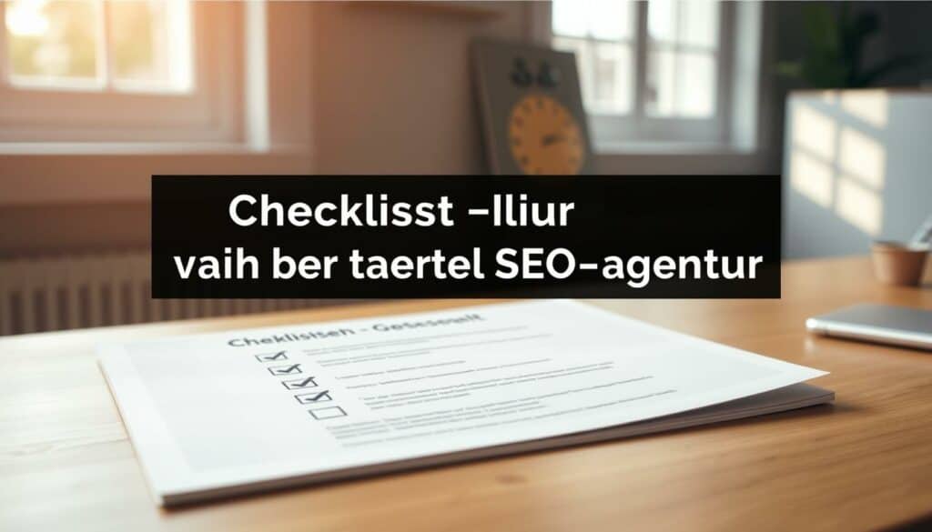 Checkliste zur Wahl der richtigen SEO-Agentur