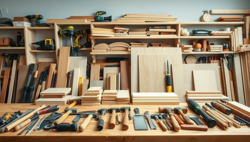 Materialien und Werkzeuge für den Bau Materialien und Werkzeuge für den Bau