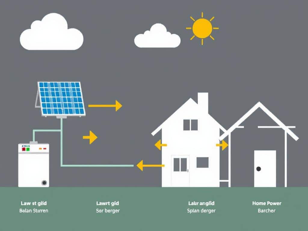 Batteriespeicher-Installation für Solarenergie