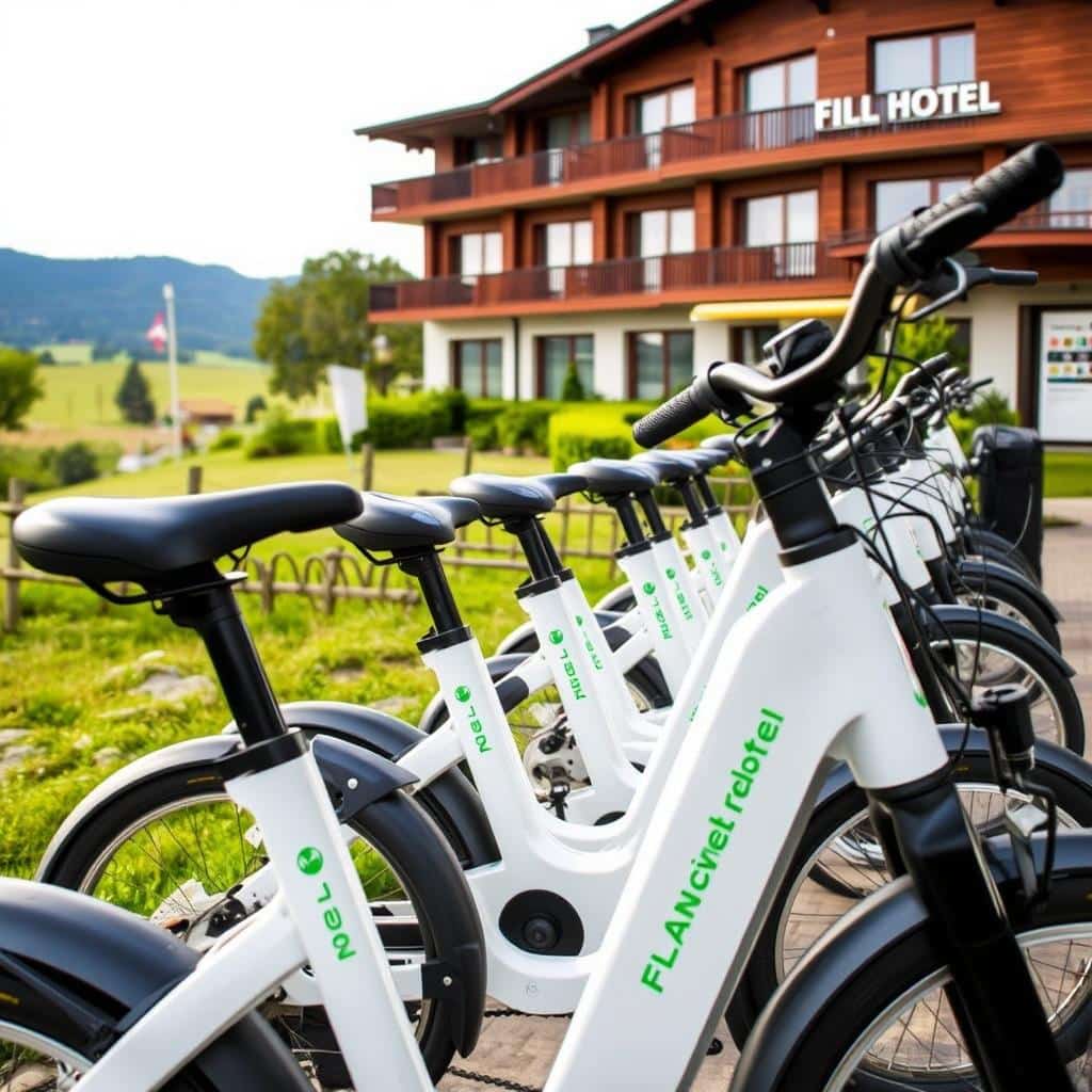 E-Bike-Verleih an einem Flairhotel in der Nähe für Gästeausflüge