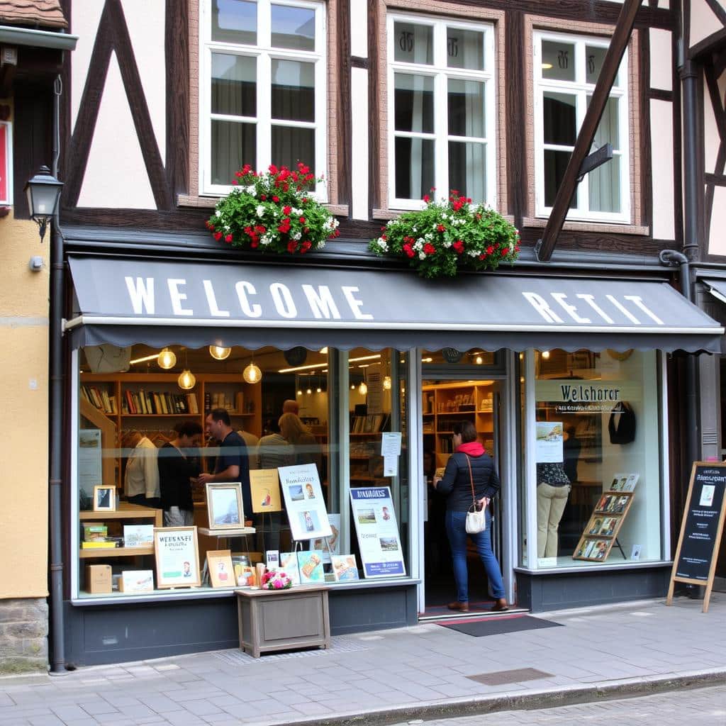 Einzelhandelsgeschäft in der Innenstadt von Weisswasser