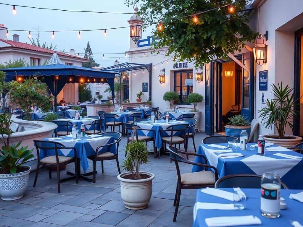 Gemütliche Terrasse des Restaurant Athen Legende