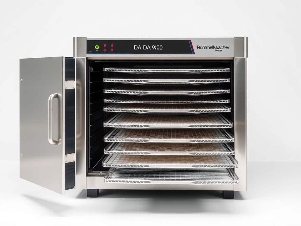 Rommelsbacher DA 900 Dörrautomat mit Edelstahlgehäuse und LED-Display