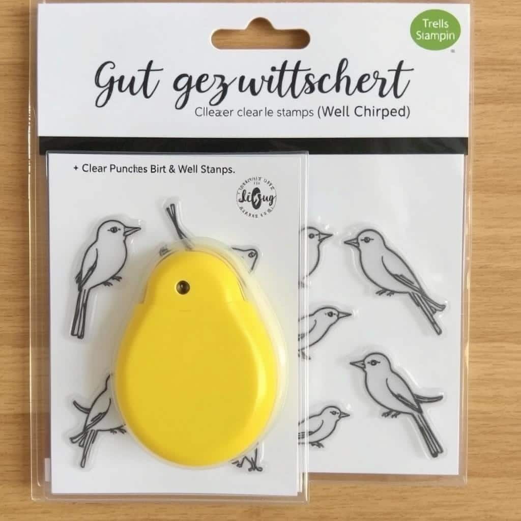 Stampin Up Stempelset 'Gut Gezwitschert' mit Handstanze Vogel