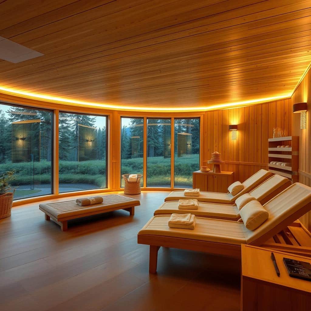 Wellness-Bereich eines Flairhotel in der Nähe mit Sauna und Ruheraum
