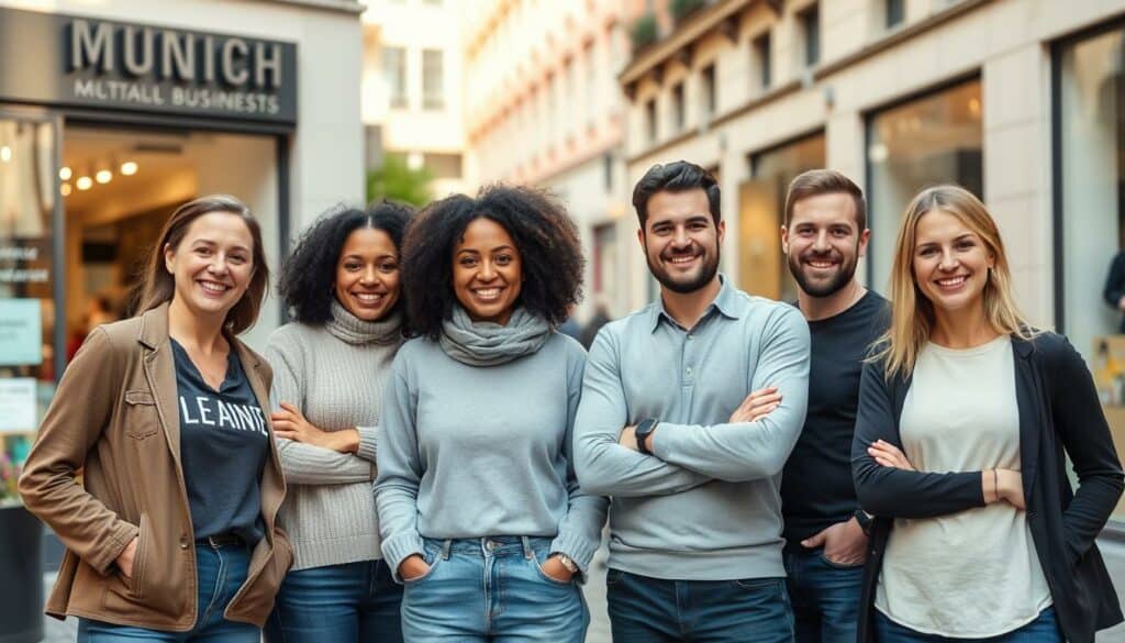 Zufriedene Münchner Unternehmer nach Firma gratis eintragen
