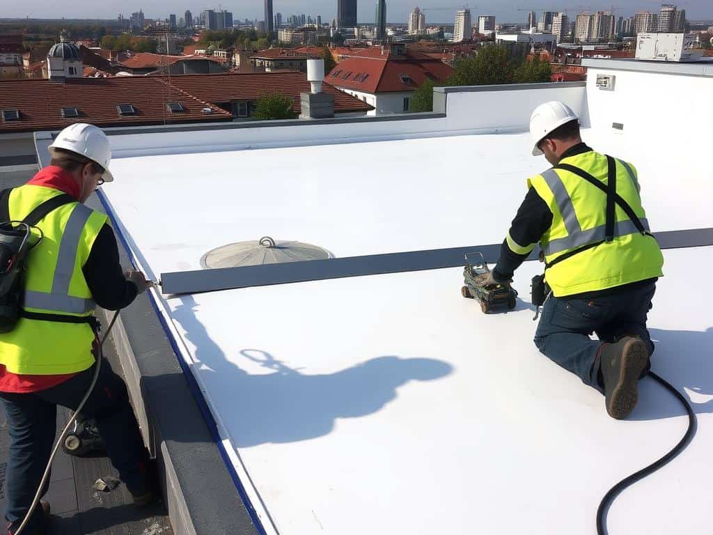 Flachdachabdichtung durch Dachdecker in München
