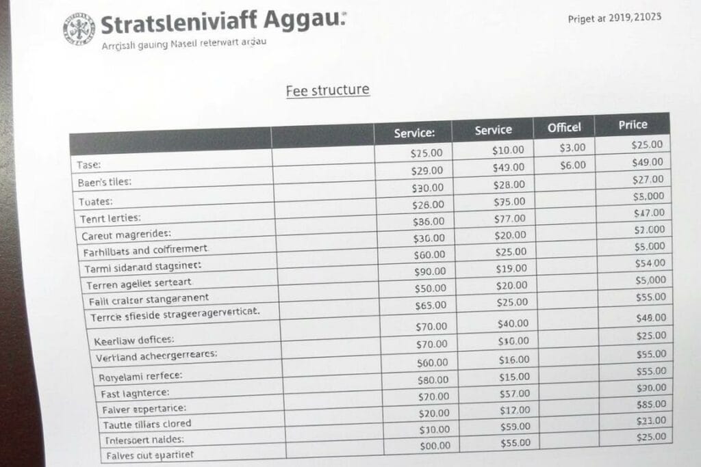 Gebührenübersicht des Strassenverkehrsamt Aargau