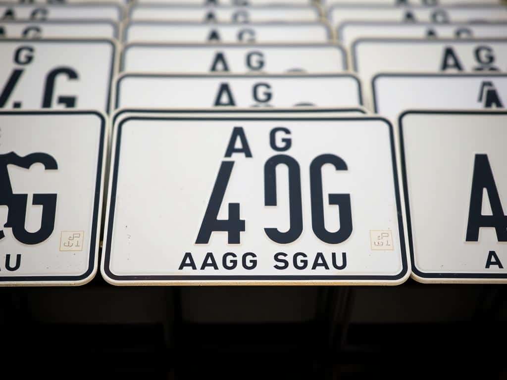 Kontrollschilder Auktion beim Strassenverkehrsamt Aargau