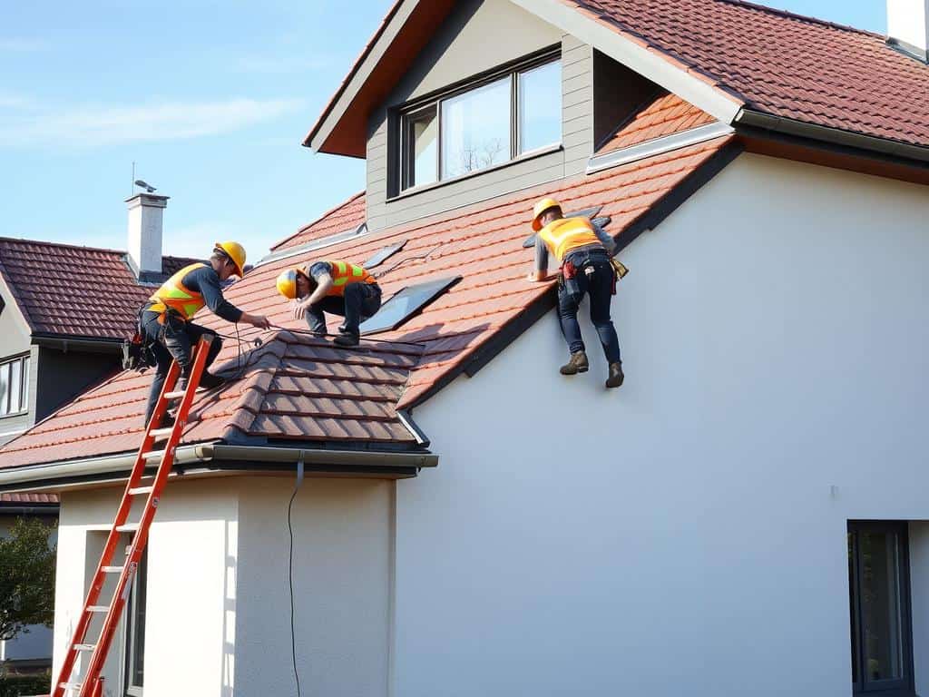 Neueindeckung eines Daches in Wien