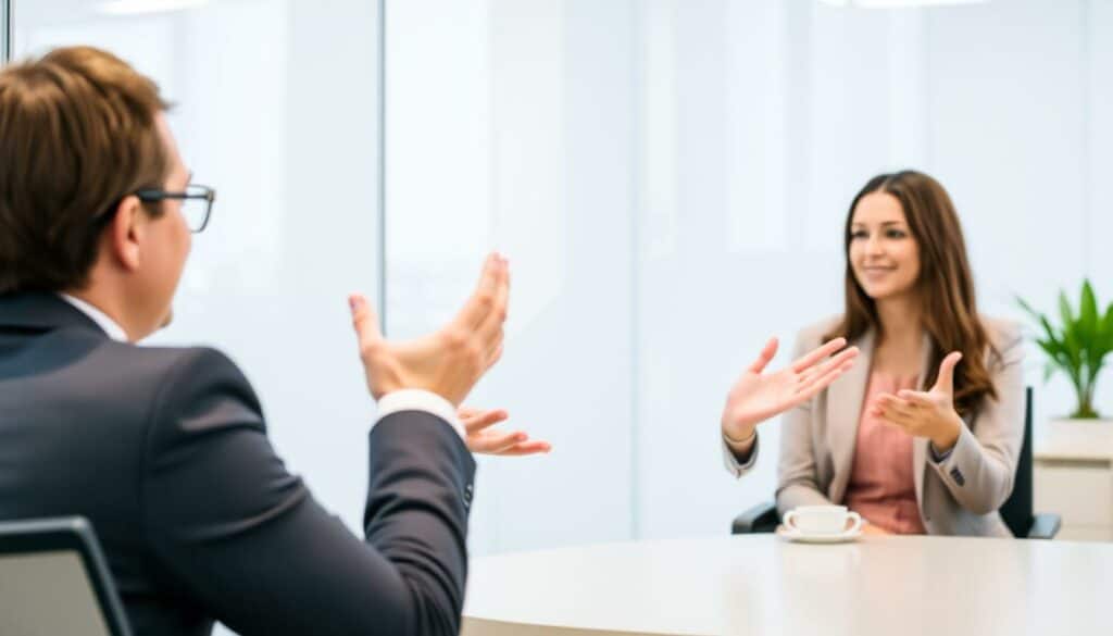 Positive Körpersprache im Vorstellungsgespräch