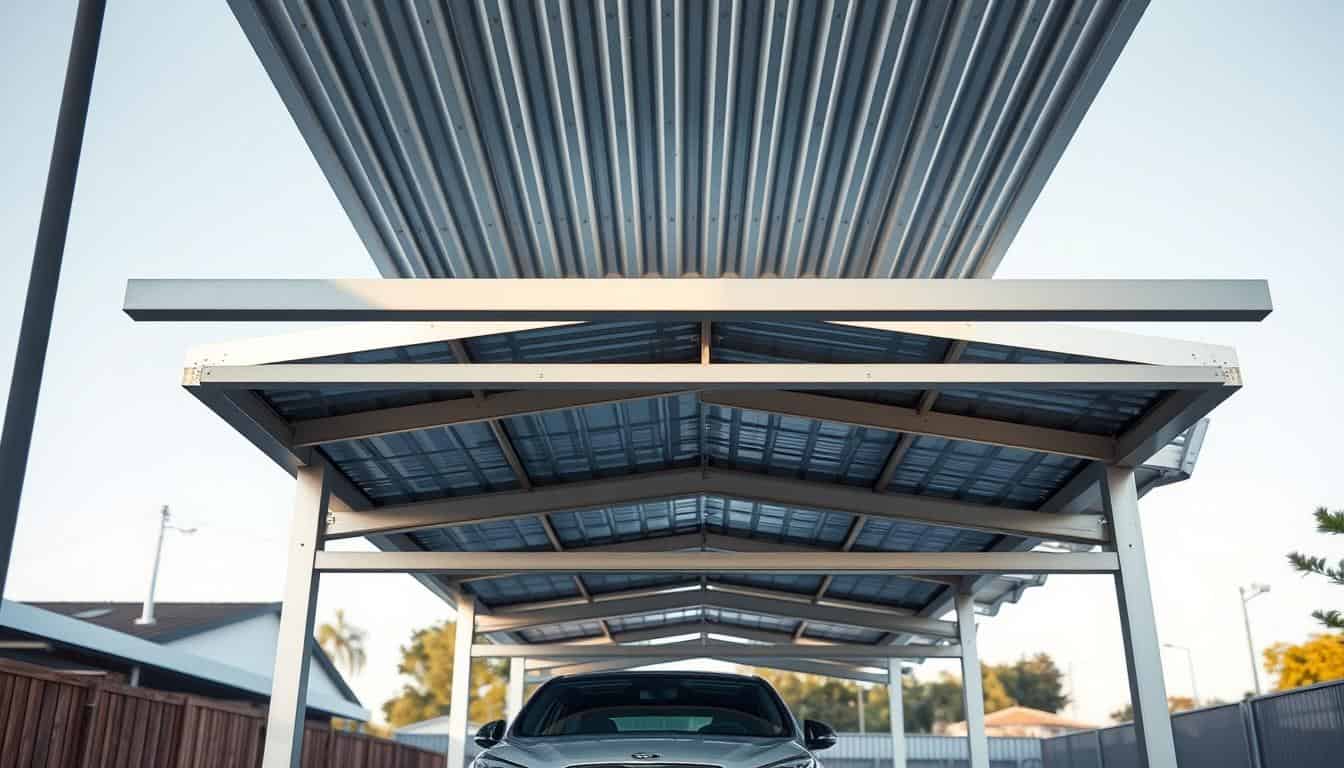 Wetterfeste Carports aus robustem Metall