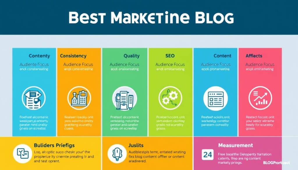 Best Practices für Content Marketing Blogs visualisiert