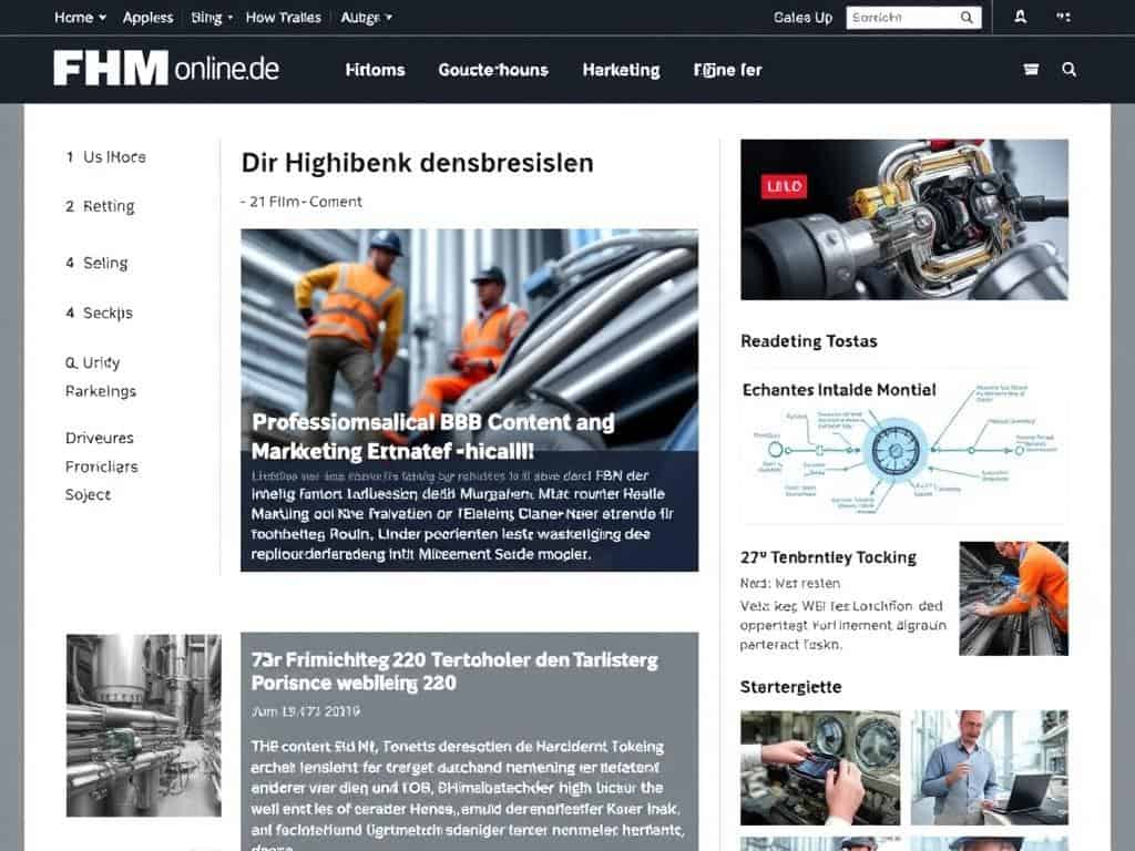 Fachspezifisches Content Marketing auf FHM-online.de