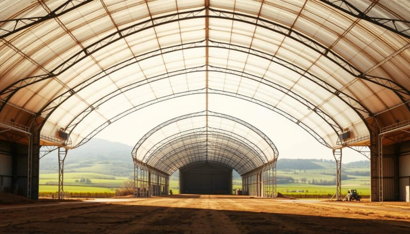 Rundbogenhallen für Landwirtschaft und Industrie