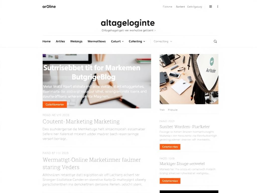Screenshot des Content Marketing Blogs wermachtwas.online
