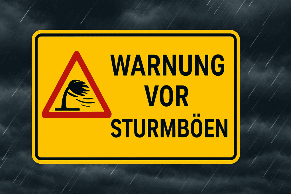 Warnung vor Sturmböen – Sicher handeln bei Windgefahr