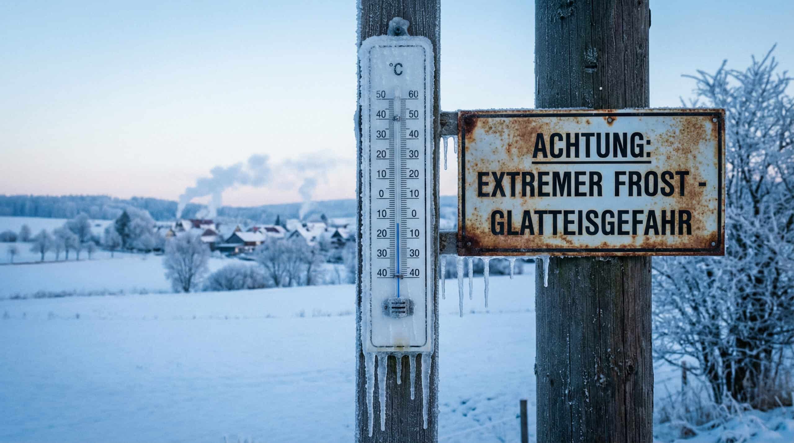 Strenger Frost: DWD warnt vor bis zu -20 Grad in Deutschland