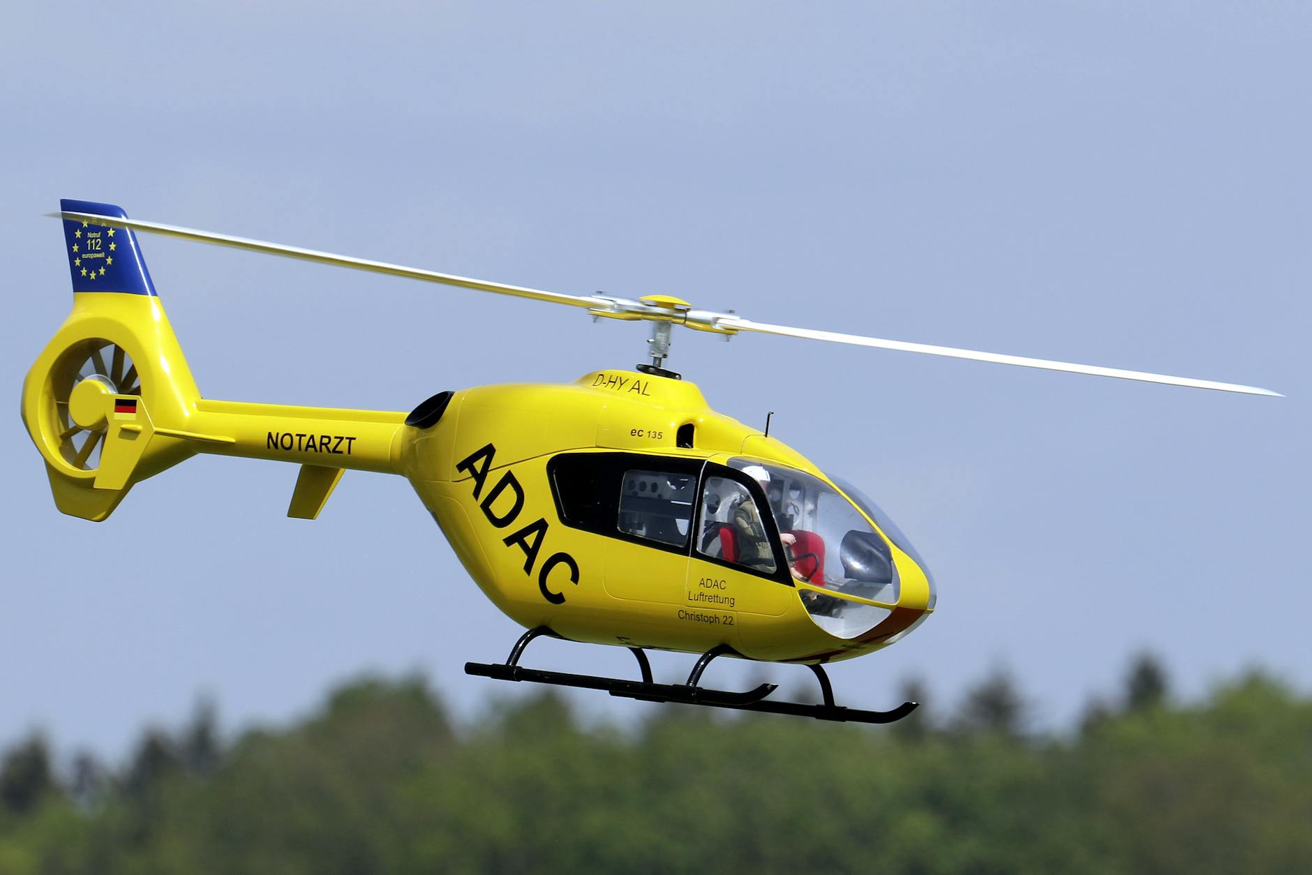 ADAC Rettungshubschrauber Illustration zu ADAC Rettungshubschrauber