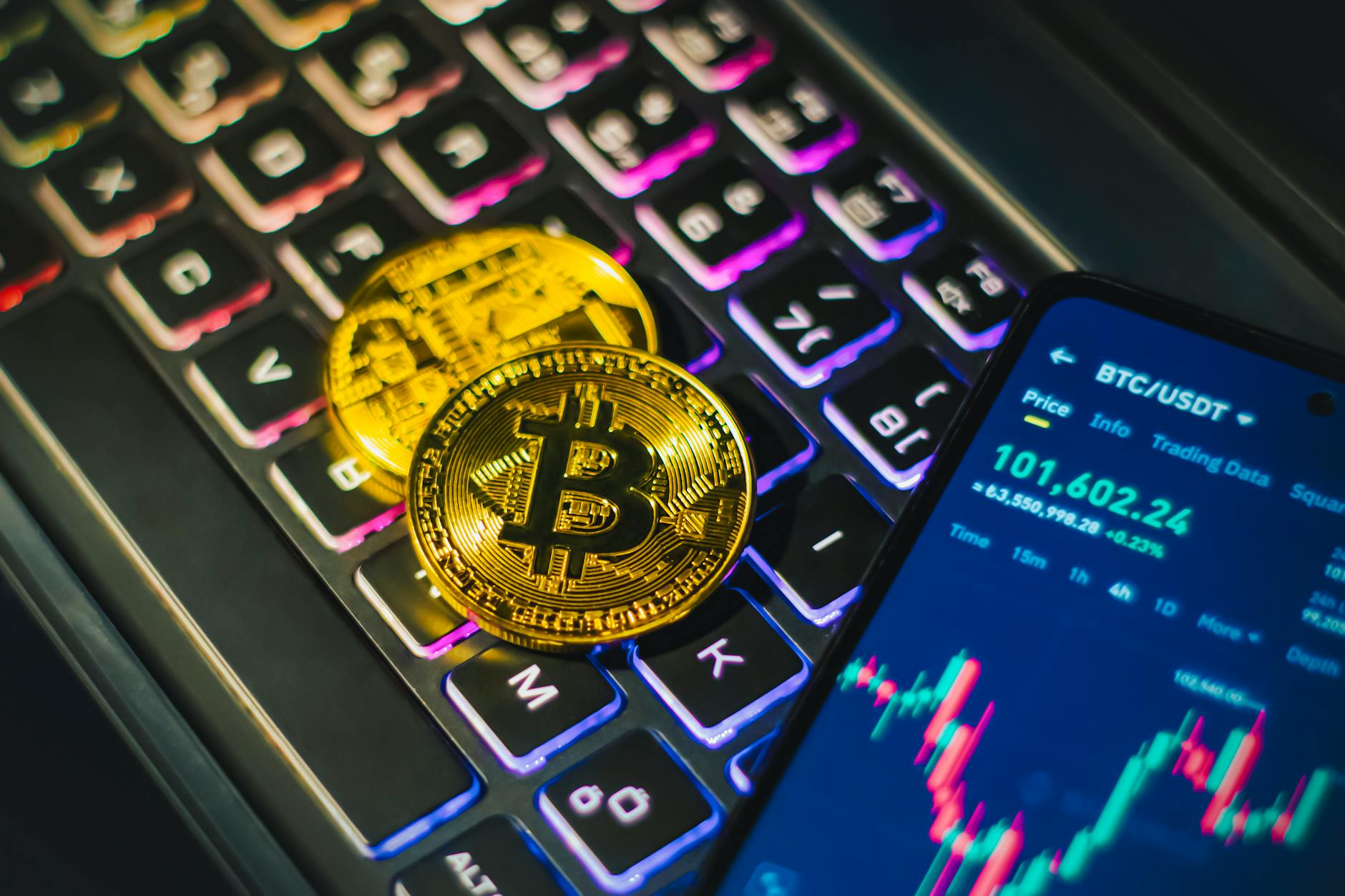 Gold VS Bitcoin Illustration zu Gold VS Bitcoin