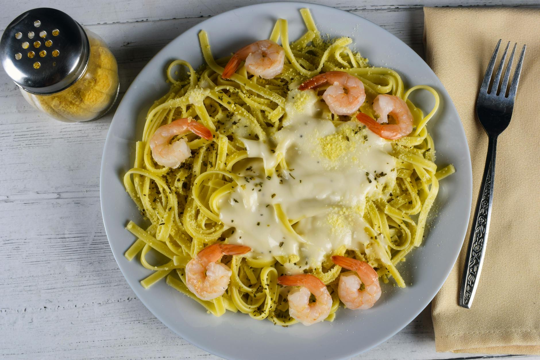 Detailansicht: Shrimps Pasta Rezept