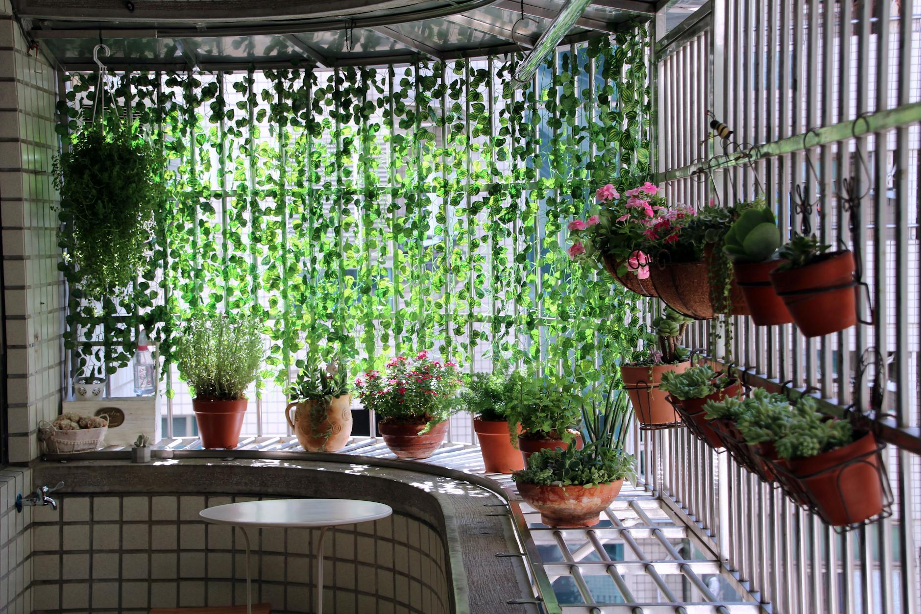 Detailansicht: Sichtschutz Balkon