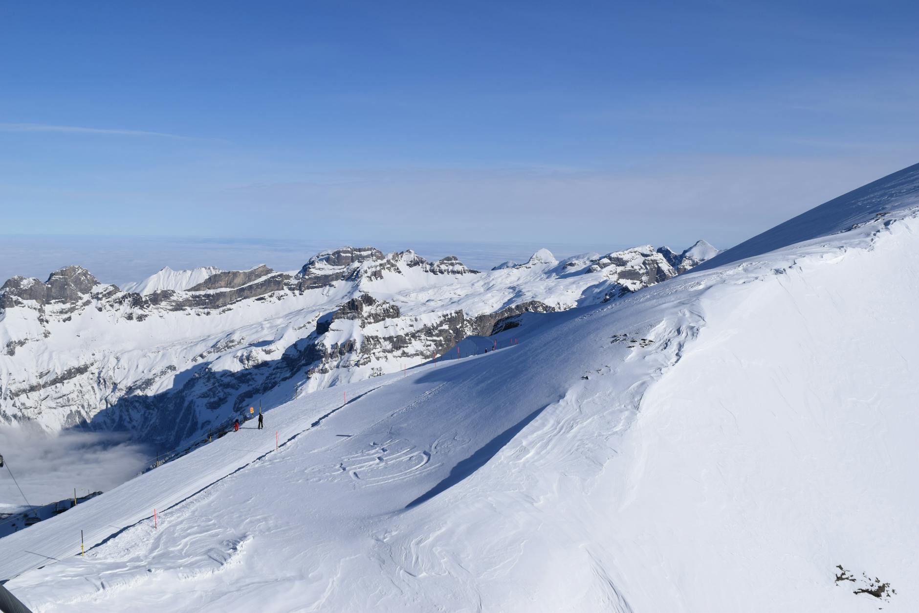 Detailansicht: Skigebiet Engelberg Gondel Absturz