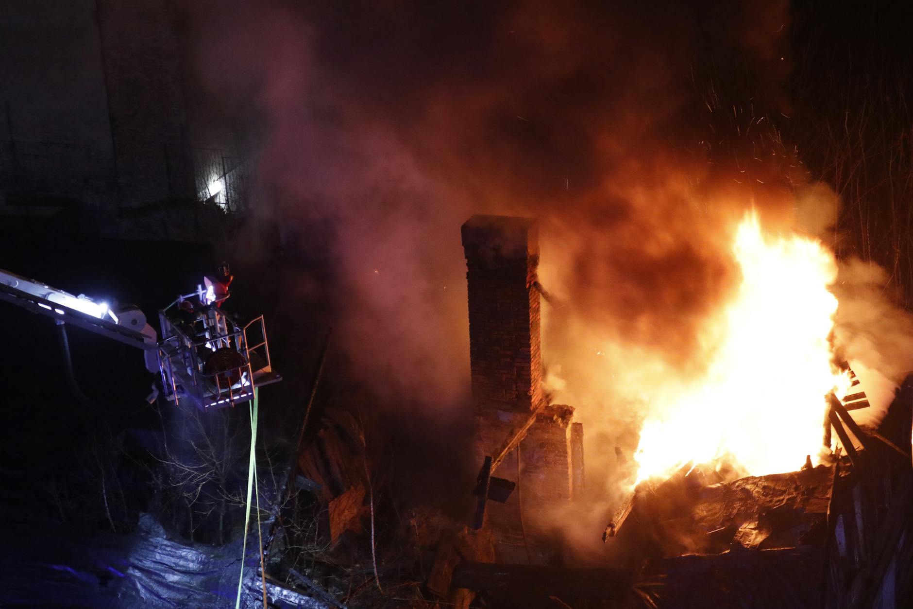 Grossbrand Hombrechtikon Detailansicht: Grossbrand Hombrechtikon