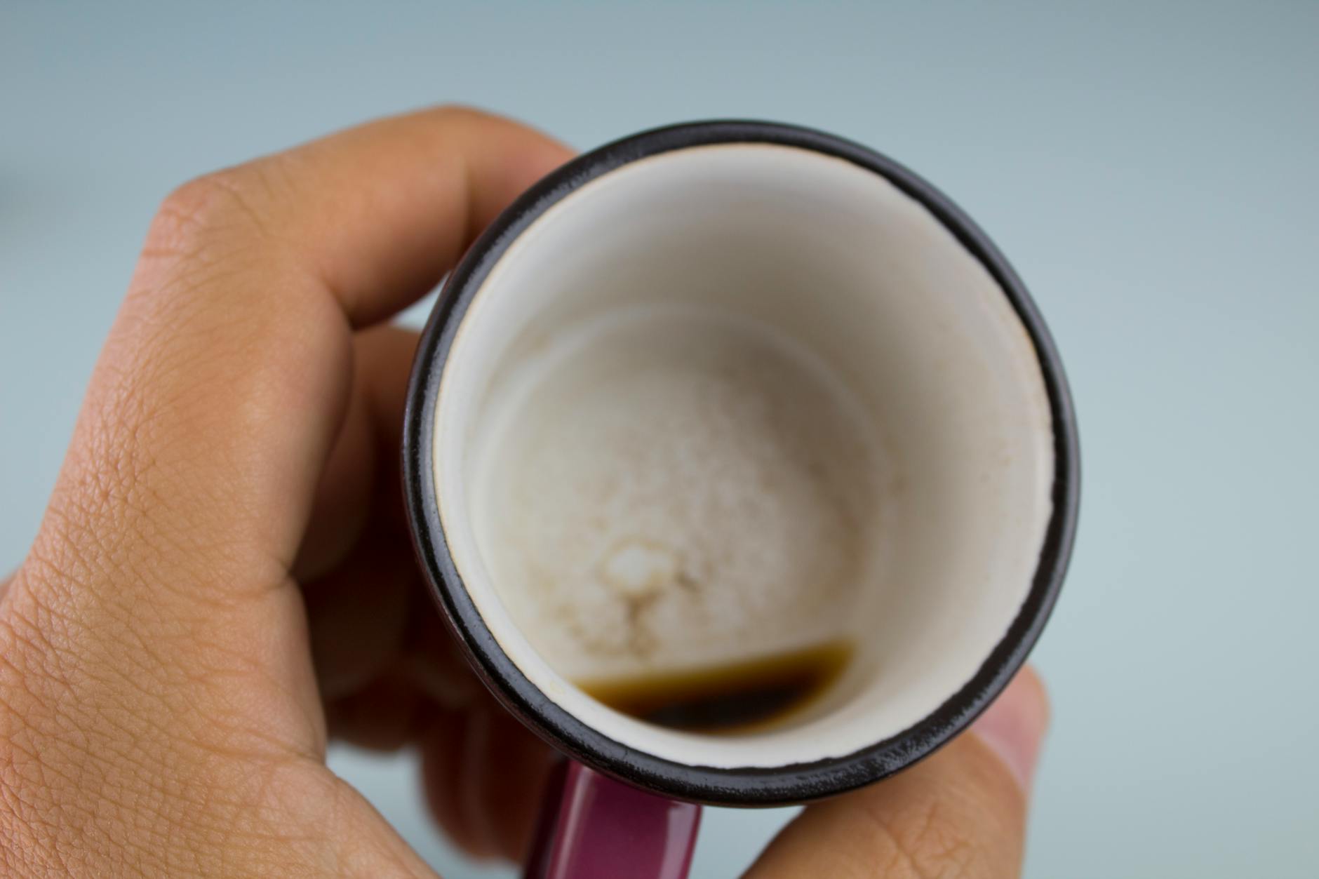 Detailansicht: Kaffeeflecken Entfernen