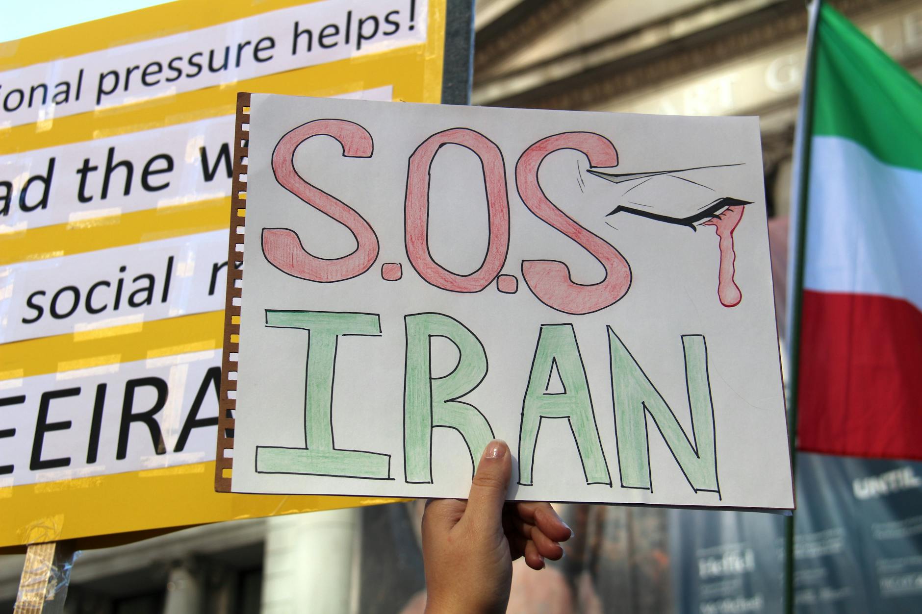 Illustration zu Trump Iran Politik