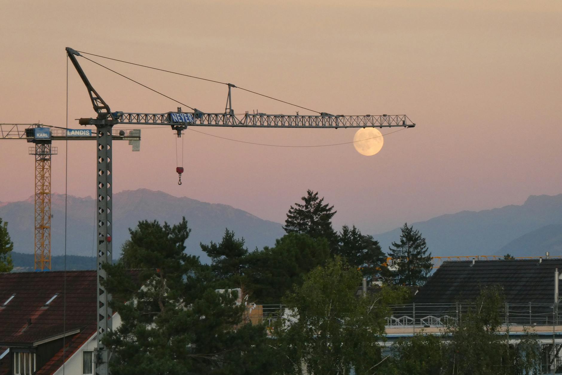Detailansicht: Vollmond April