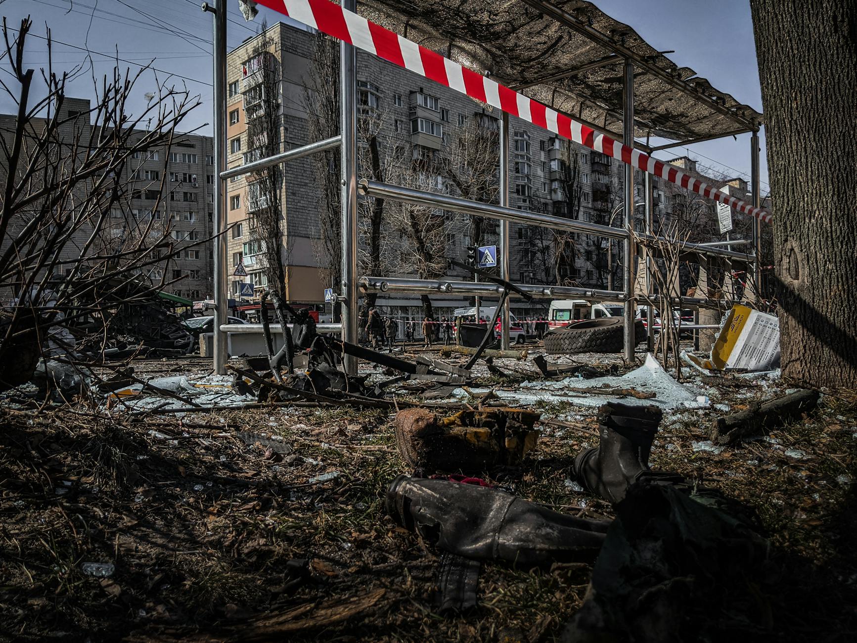 Detailansicht: Russland Angriff Ukraine