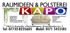 KAPO Polsterei – Polstermöbel – Gardinen