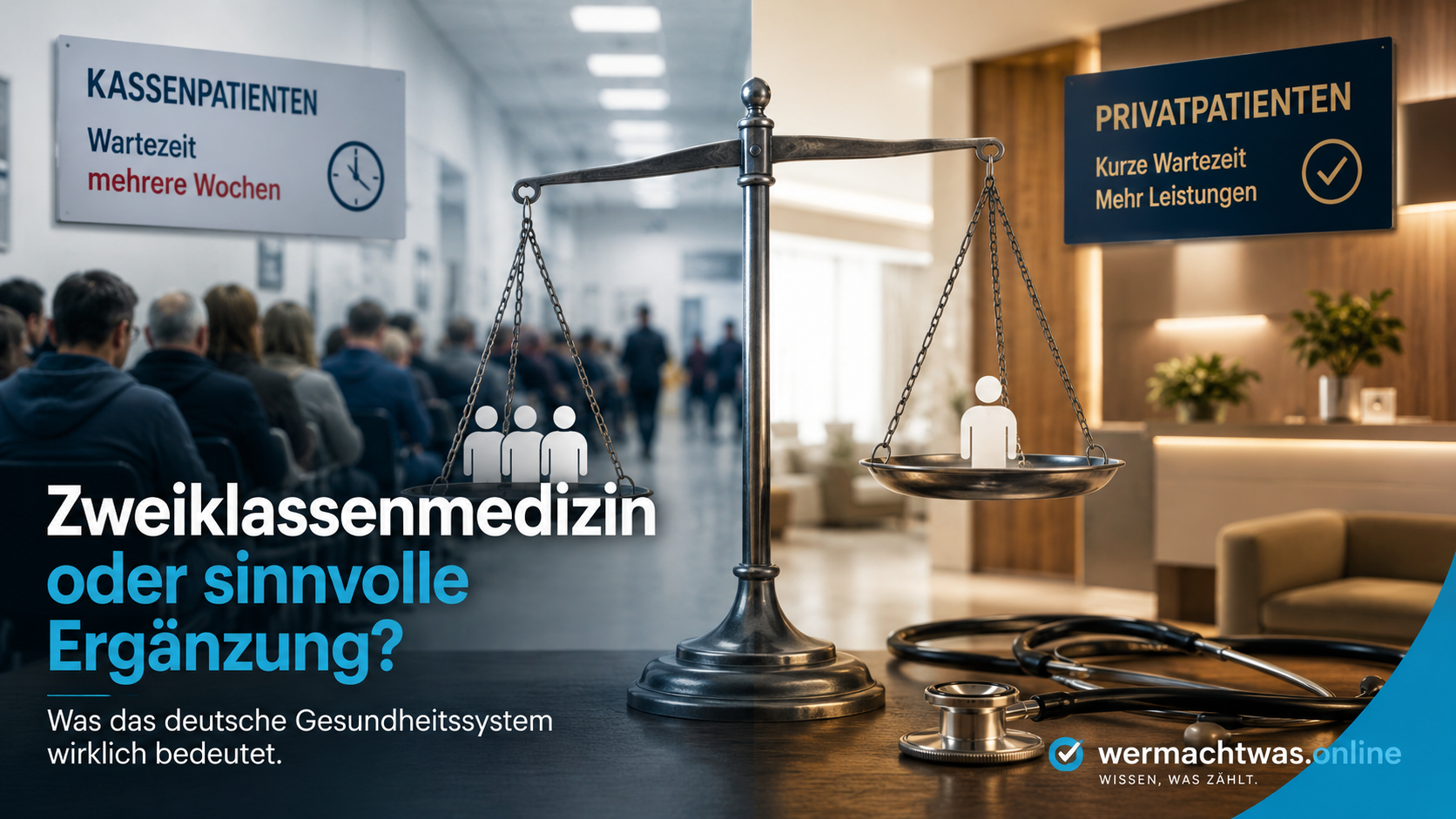 Zweiklassenmedizin im deutschen Gesundheitssystem mit Vergleich zwischen Kassenpatienten und Privatpatienten