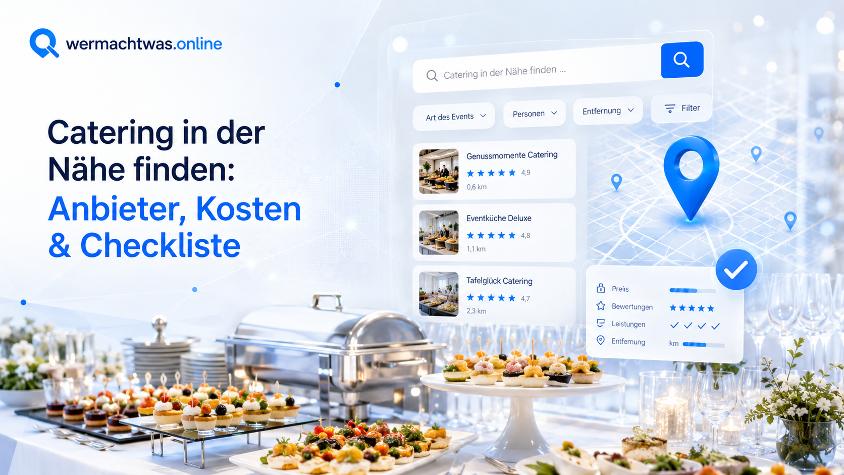 Catering in der Nähe finden – Buffet, lokale Anbieter, Bewertungen und Kosten vergleichen